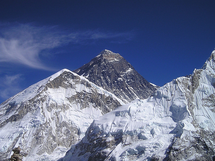 Mont everest, Himalaya, Népal, montagne, Everest, montagnes, Pyramide de sommet
