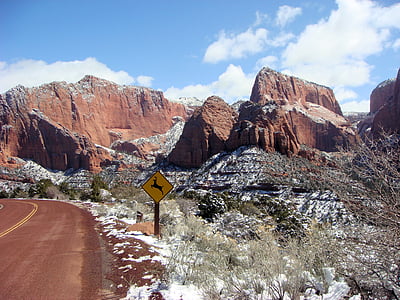 Parque Nacional de Zion, Parque Nacional, formação rochosa, América, Estados Unidos, paisagem, Utah
