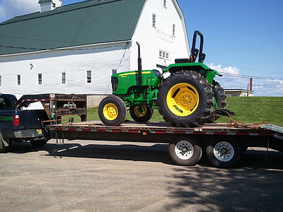 traktori, John deere, talu, põllumajandus, John, väli, veoauto