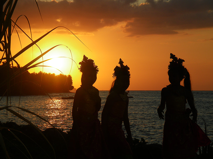 moods, sunset, dancers, tradition, colors, beauty, evening