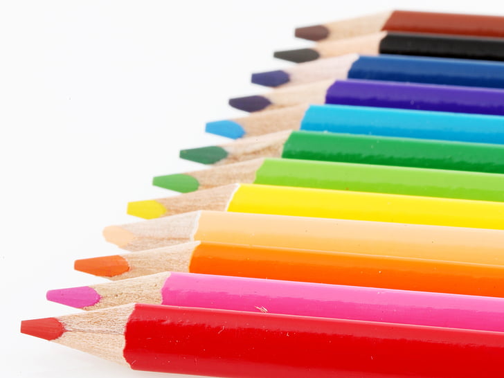 Farba, kresliť, Maľba, perá, farebné ceruzky, umenie, farby dúhy