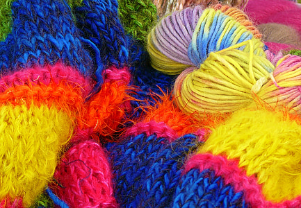 wool, knitting wool, hand labor, cat's cradle, knit, colorful, hobby