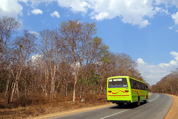 λεωφορείο, δημόσιες μεταφορές, Οδός, δρόμος, κυκλοφορίας, εθνικής οδού, Ινδία