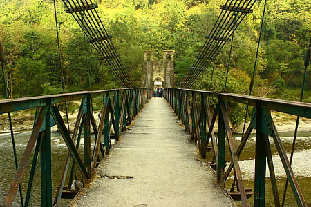 pėsčiųjų tiltas, lieptas, kabantis tiltas, tiltas, mažas