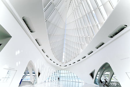 white, concrete, inside, building, interior, modern, indoor