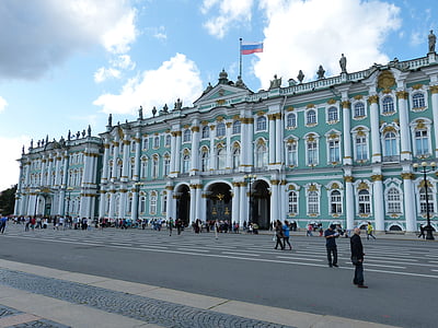Санкт Петербург, Русия, Санкт Петербург, Туризъм, исторически, дворец, erimitage