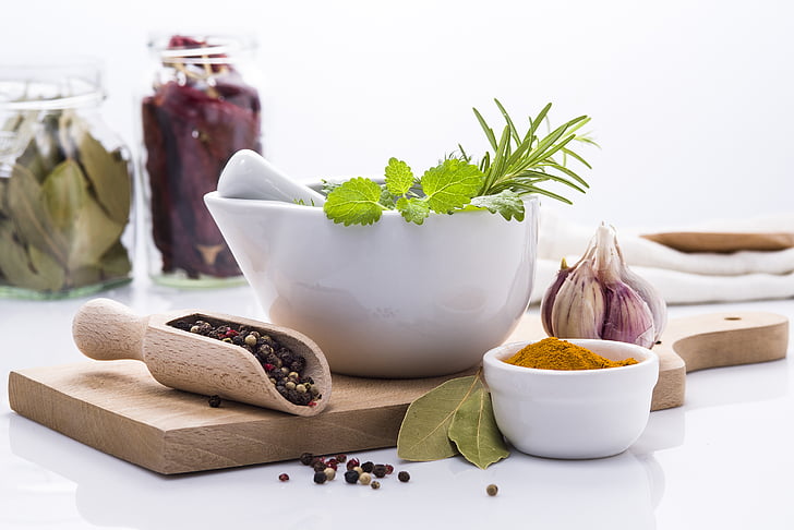 condiment, plante aromatice, tocare, bord, condimente, ingrediente, bucatarie