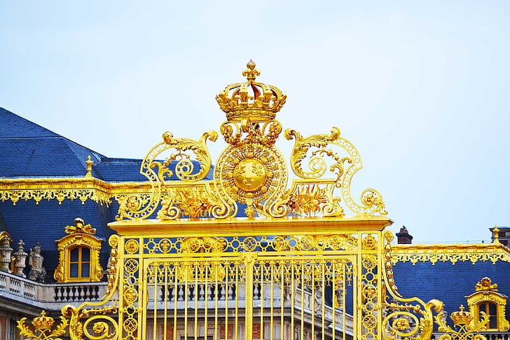Francija, arhitektura, bogato okrašen, Destinacije, Zgodovina, zlate barve, zgrajene zgradbe