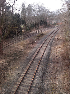 gleise, trein, leek, spoorweg track