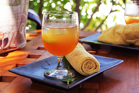 приветственный напиток, напиток, оранжевый, сок, вкусный, Башня, Мальдивские острова