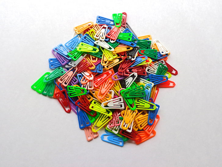 clips, colorful, office supplies, office, creative