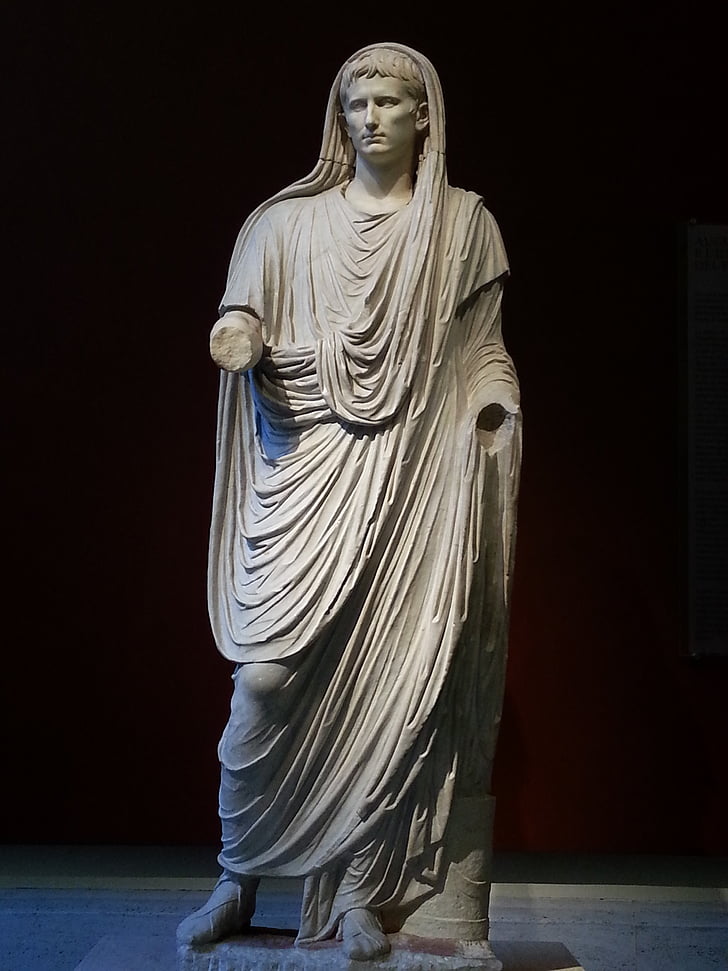 Caesar augustus, sochařství, Roman, archeologie, Muzeum, Palazzo massimo alle terme mu