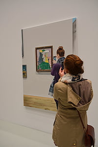 museet, kvinna, Foto, konst, utställning, Galleri, Kunsthalle