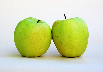 elma, Altın lezzetli elma, meyve sebze, yarısı, gıdalar, elma