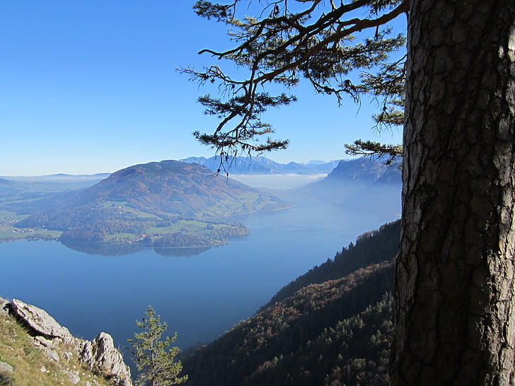 Lake, visie, landschap, Bergen, water, blauw, vreedzame