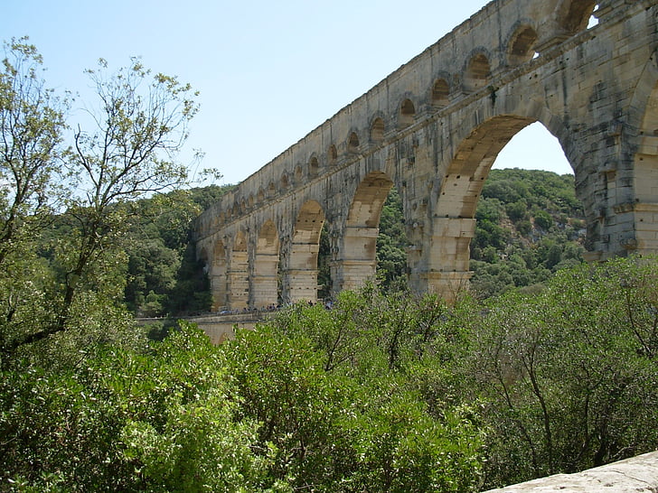 Pont du gard, Bridge, akvædukt