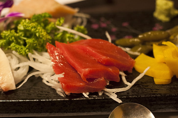 sushi, tunfisk, tunfisk partiet, tid, fisk, mat