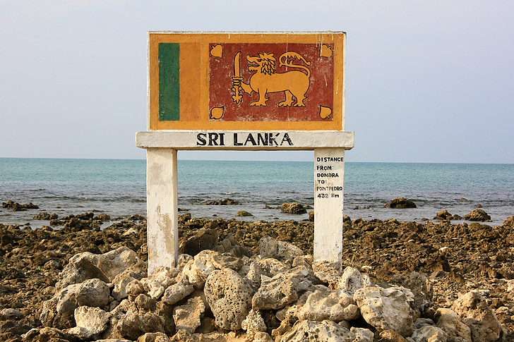 Srí lanka, Föld jel, ázsiai, ország, turizmus, utazás, rendeltetési hely