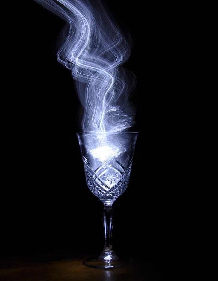 magic, potion, smoke, wine glass, light painting, fire - Natural Phenomenon, flame