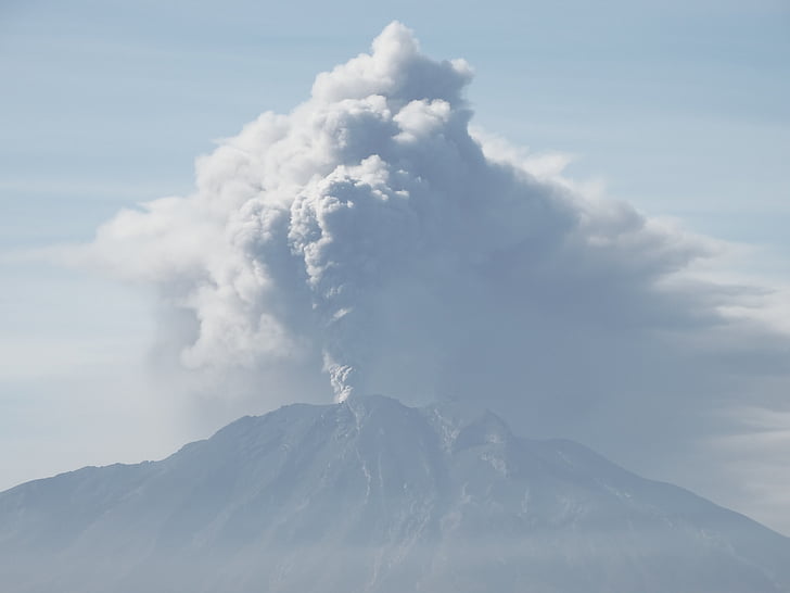 vulkaan, uitbarsting, Chili