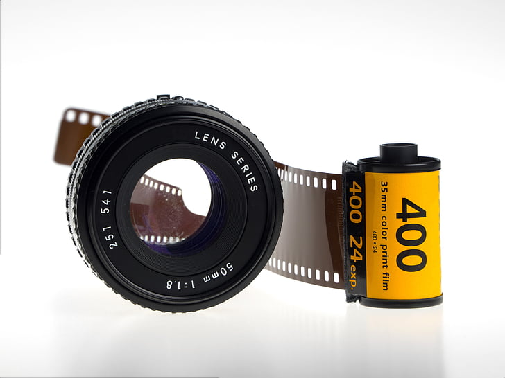 cel·luloide, cinema, 35mm, ISO, negre, càmera, fotografia
