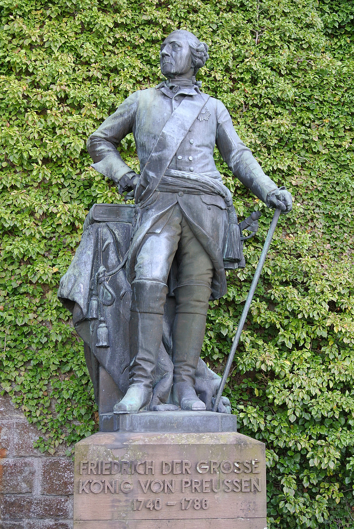 Federico el grande, Prussia, estatua de, Figura, rey