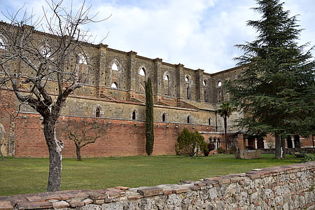 mestu Chiusdino, Siena, Abbey, San, galgano, cerkev, Cistercijanski