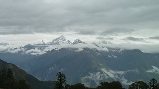 Trek, Himalaya, landskap, Mountain, vandring, topp, naturen