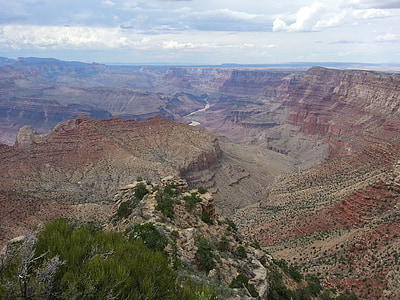 Lielais kanjons, upes, sarkana, kanjona, gala, Arizona, Colorado