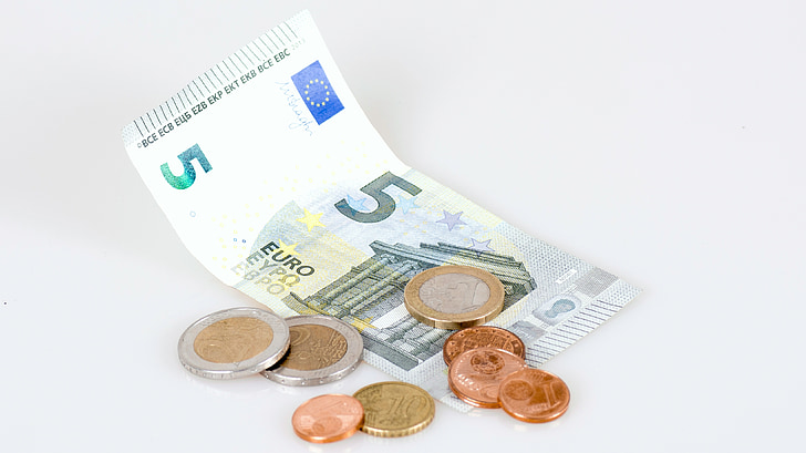Geld, Währung, Euro, Cent, Zahlen, Euro-banknote, Banknote