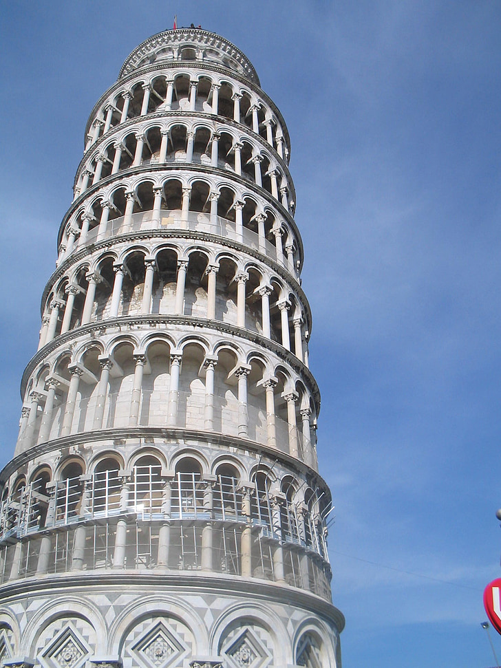 skeive tårnet i pisa, Italia, skjev tower, landemerke, skjeve, bygge, turisme