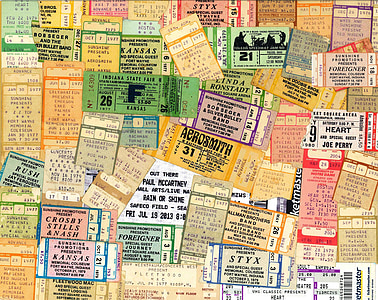background, concert, music, tickets, stubs, entertainment, show