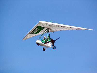 hang glider, flight, flying