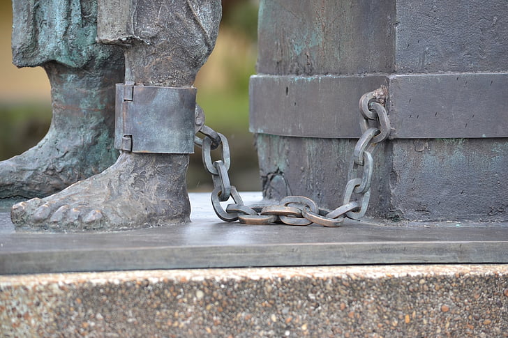 łańcuchy, Więzienie, Rzeźba, Saint laurent du maroni, transportu, Gujana