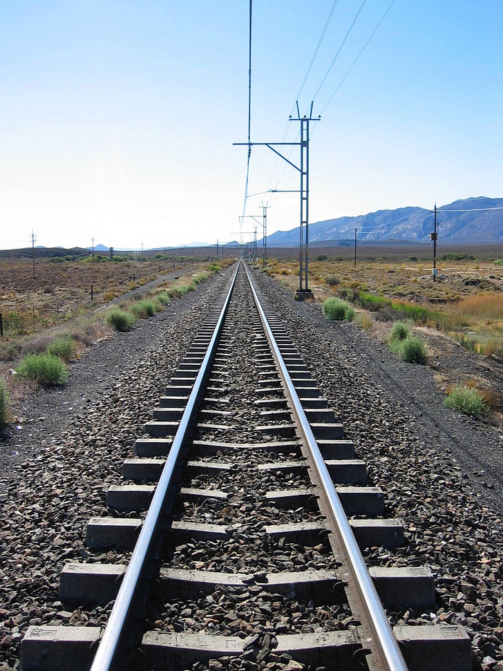 rail, track, railway, railroad tracks, journey, perspective, direction