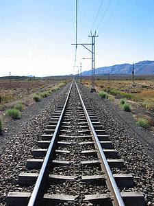 dzelzceļa, izsekot, dzelzceļš, dzelzceļa sliedēm, brauciena, perspektīvas, virziens