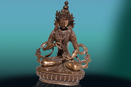 vajrasattva, Bodhisattva, esoteeriline, parem käsi, Vadžra, Tiibeti, pronks