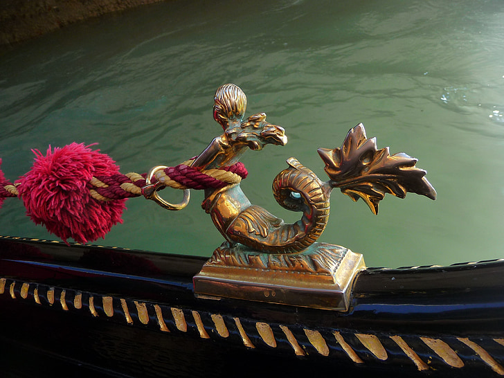 Gondola, Venedig, Italien, dekoration