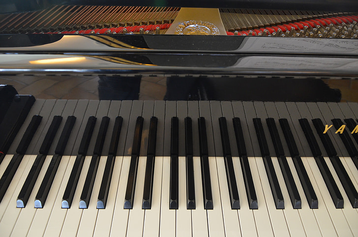 klucze, fortepian, klawiatury, Muzyka, klawiatury fortepianu, klawisze fortepianu