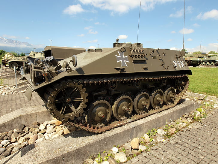 armored tracked vehicle, kurz, switzerland, tank, military, museum, vehicle