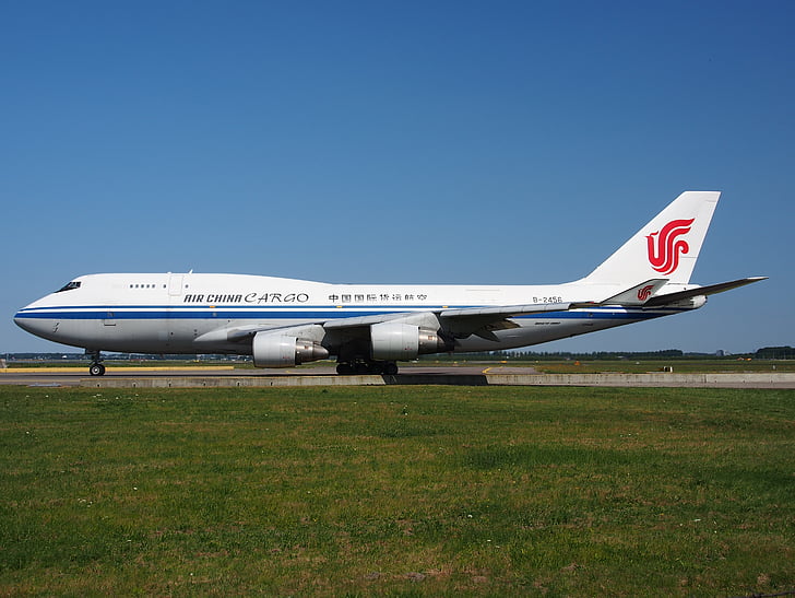 Boeing 747, Air china cargo, Jumbo jet, avión, avión, Aeropuerto, transporte
