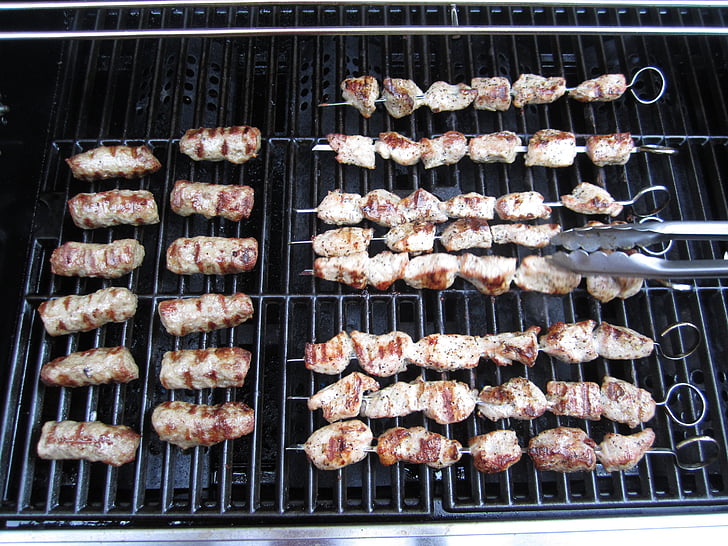 grill, barbecue, food, meat, pork, cook, delicious