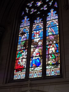 Svētā Patrika katedrālē, horoskops, Jēzus, Marija, Jāzeps, krāsains, baznīca