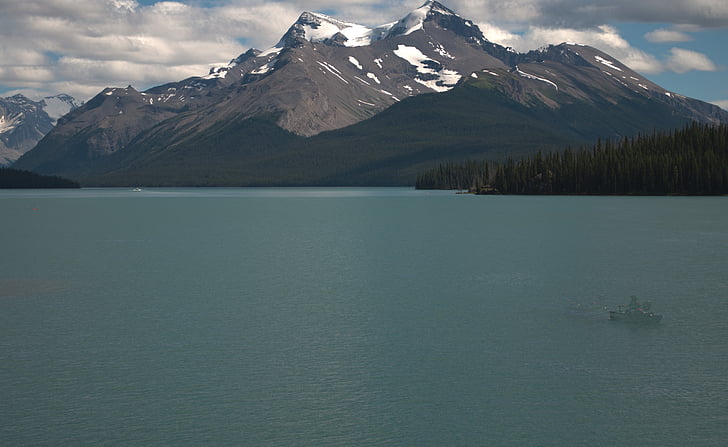 Danau, Gunung, hari, alam, Kanada, air, scenics