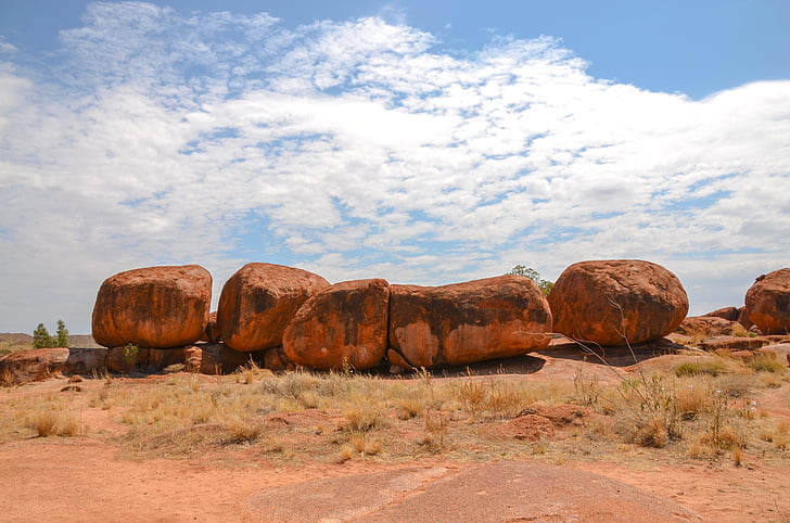 Devils kuličky, Karlu karlu, kameny, Rock, Austrálie, Boulder, Outback