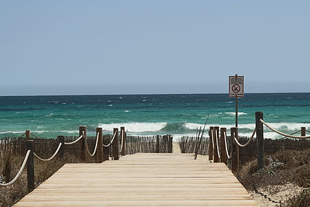 a pie, Playa, Ruta de acceso, Costa, puerta de enlace