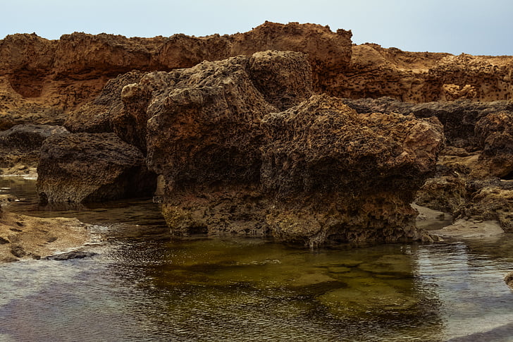 Roca, formació, costa rocosa, platja, paisatge, natura, Geologia