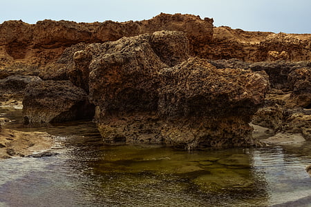 岩石, 形成, 岩质海岸, 海滩, 景观, 自然, 地质