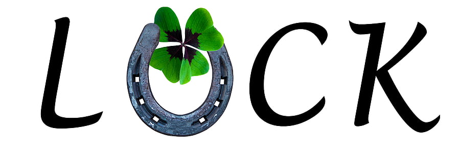 symbol, luck, lucky charm, four leaf clover, horseshoe, greeting, desire