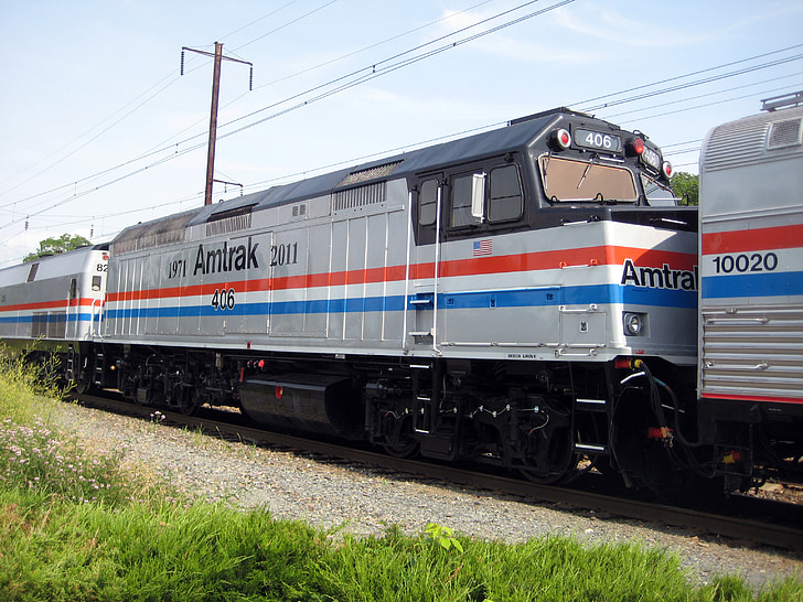 Amtrak, kereta api, lokomotif, kereta api, kereta api, transportasi umum, perjalanan
